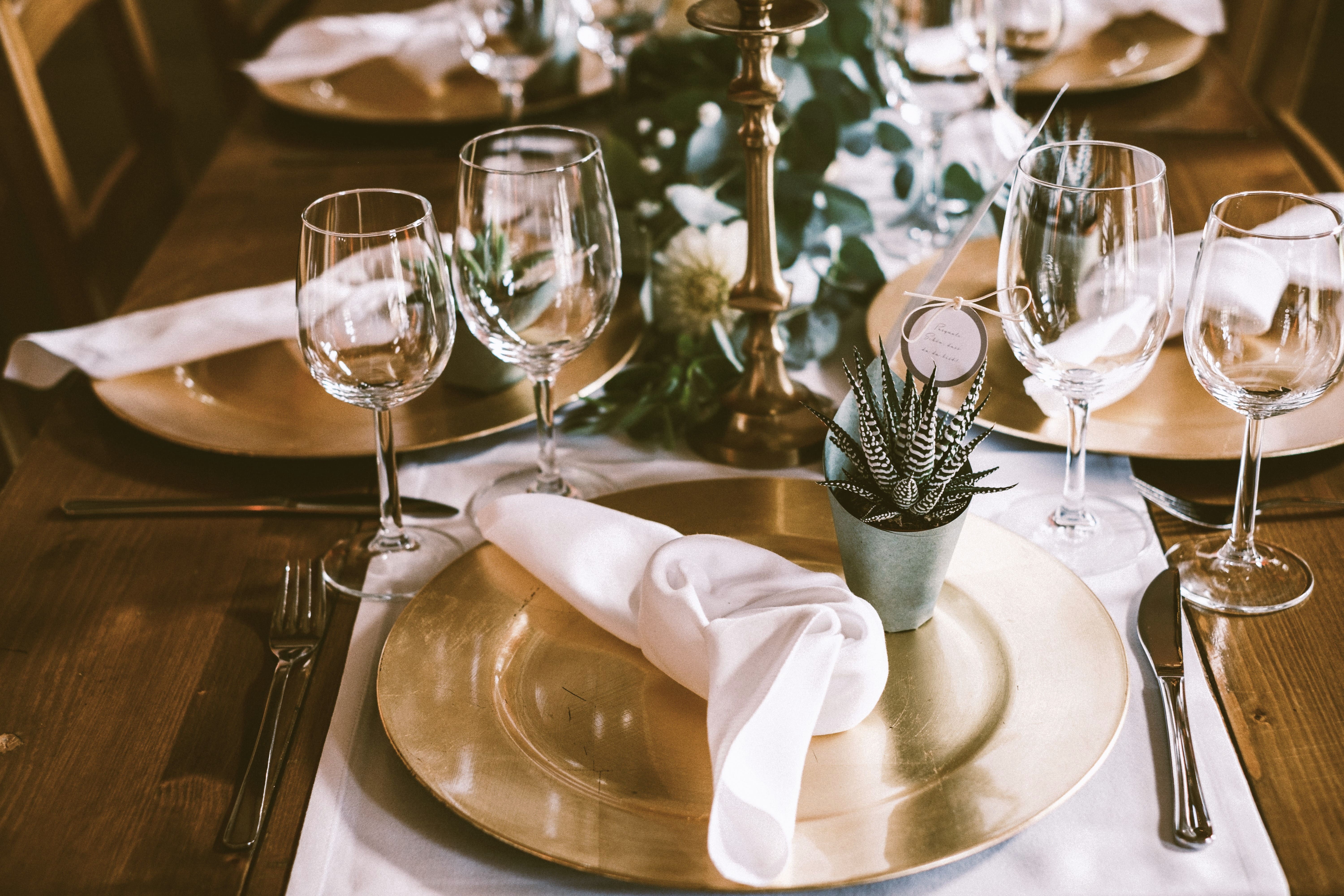 Platzteller gold matt